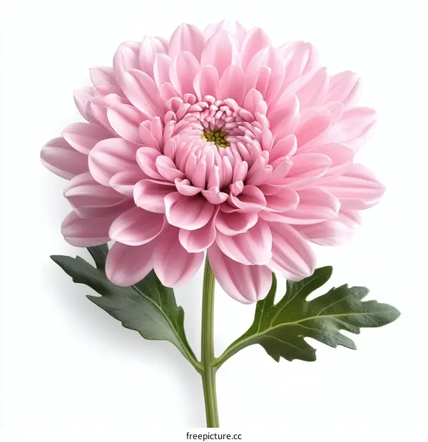 Delicate Pink Chrysanthemum Flower Close-up