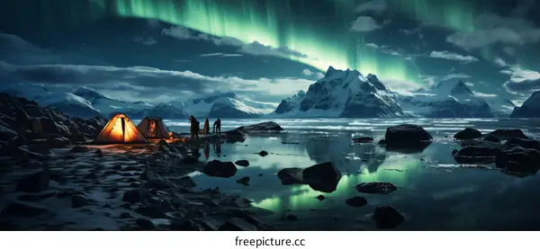 Camping under the Aurora