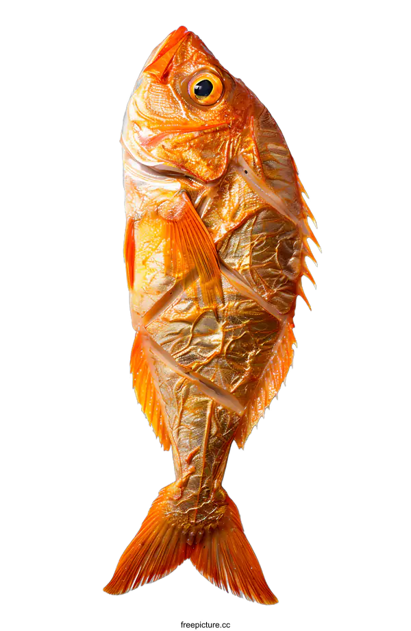 [Transparent Background PNG]Whole Grilled Fish on White Background