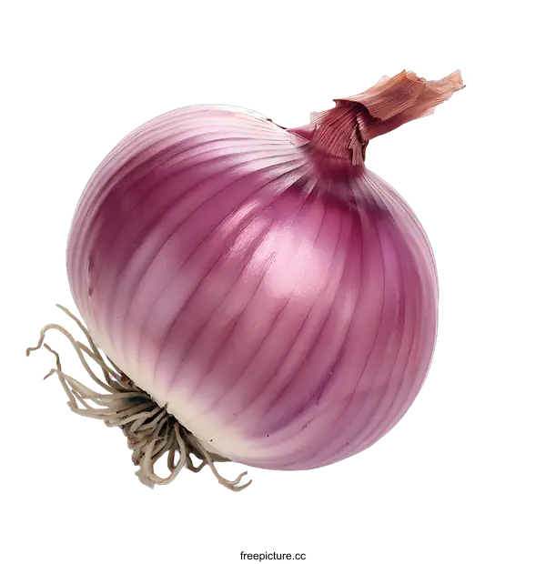 [Transparent Background PNG]Red Onion Isolated on White Background