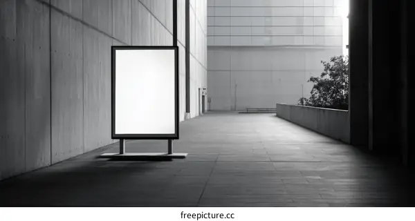 Modern Urban Blank Billboard Advertisement