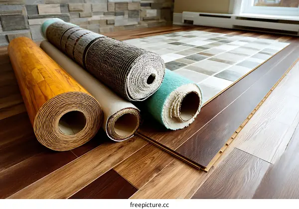 Floor Covering Materials on Wooden Flooring