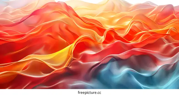 Colorful abstract background with flowing shapes