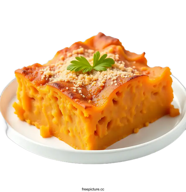 [Transparent Background PNG]Delicious Pumpkin Dessert Recipe With A Crunchy Topping