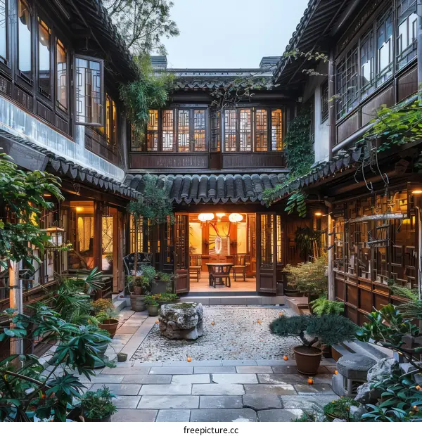 Courtyard of a Traditional Chinese Residence