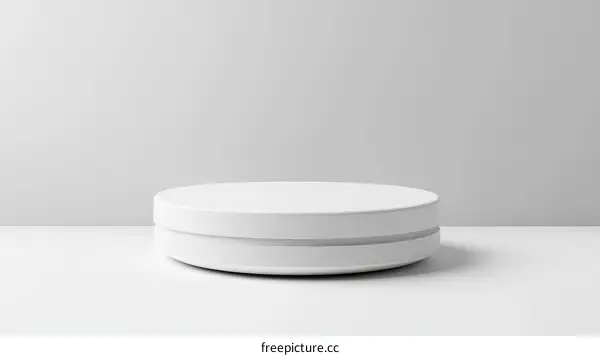 Abstract Minimalist White Product Display Stand