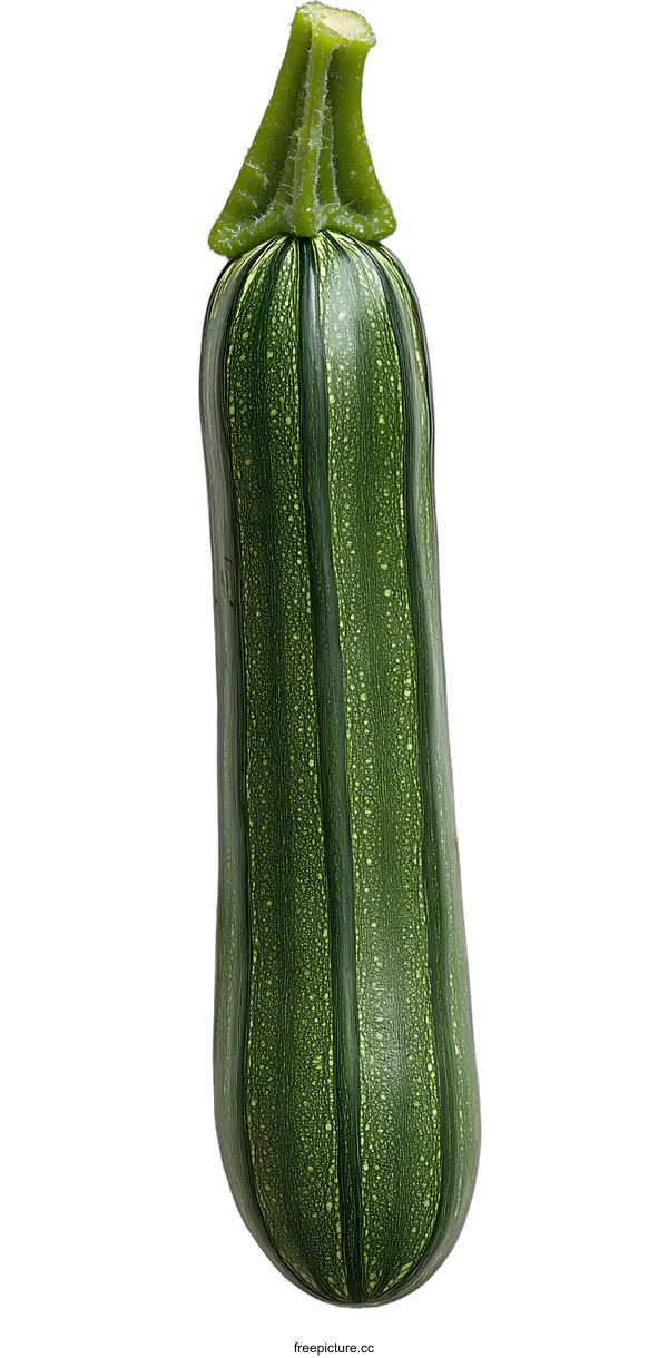 [Transparent Background PNG]Green Zucchini on White Background