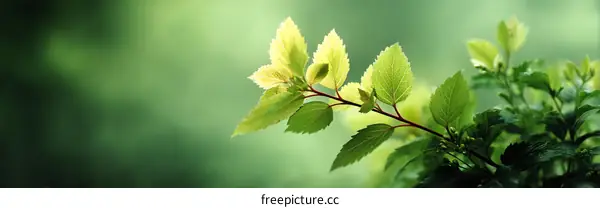 Fresh Green Leaves Background