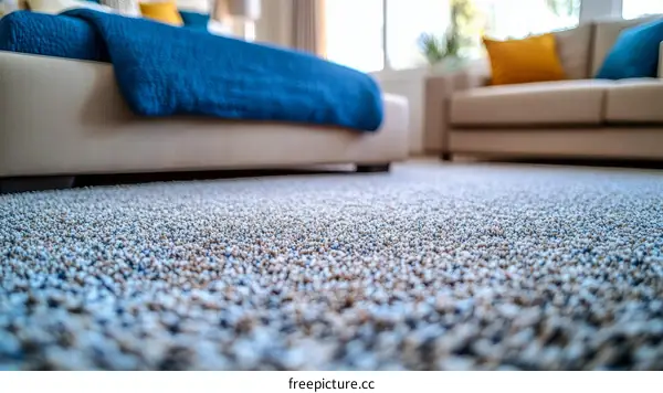 Closeup of Cozy Interior Carpet