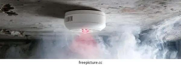 Smoke Detector Ceiling Mounted Safety Equipment