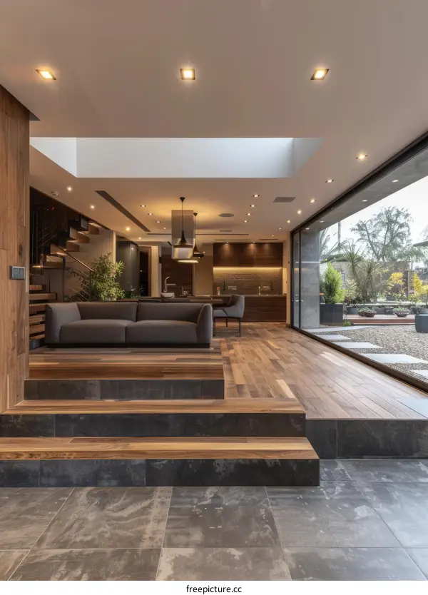 The beauty of a simple and elegant living room