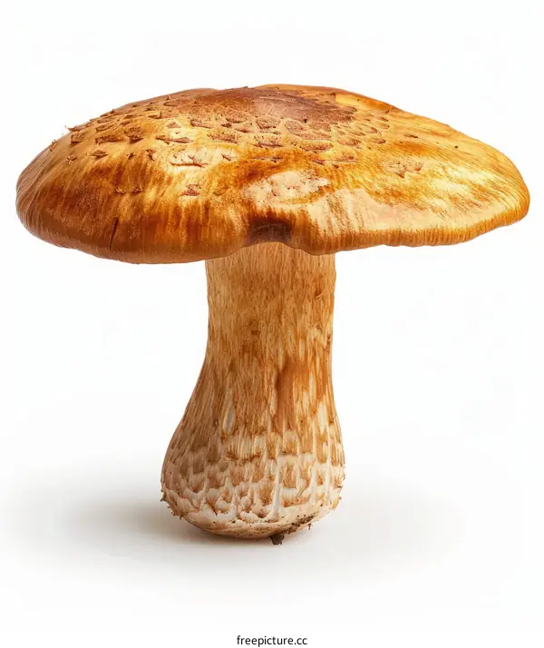 Close-up of a Brown Mushroom in the Forest