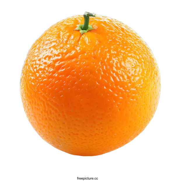 [Transparent Background PNG]Fresh Orange Fruit Isolated on White Background