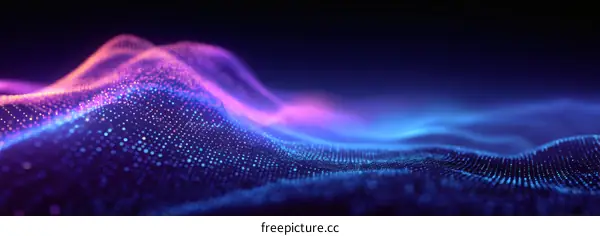 Abstract Digital Wave Forms