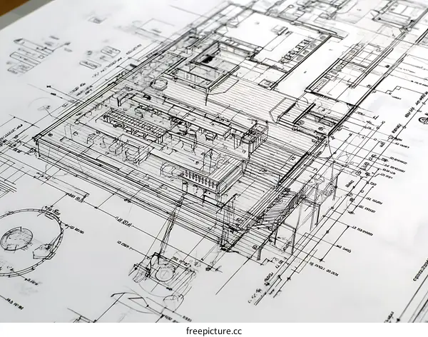 Architectural Building Design Blueprint