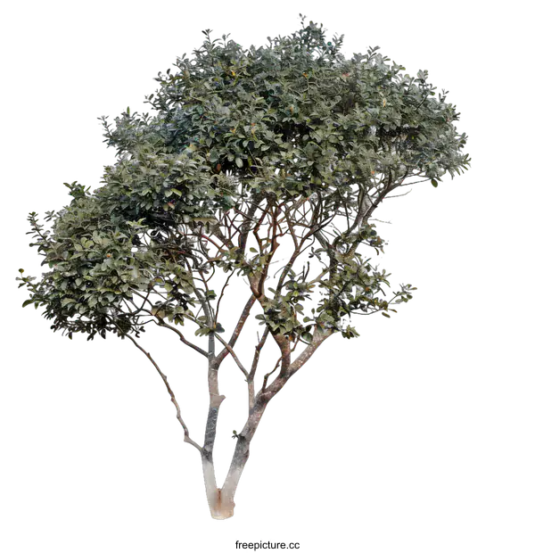 [Transparent Background PNG]Green Tree Isolated On White Background