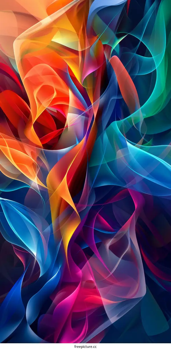 Abstract Swirls of Color