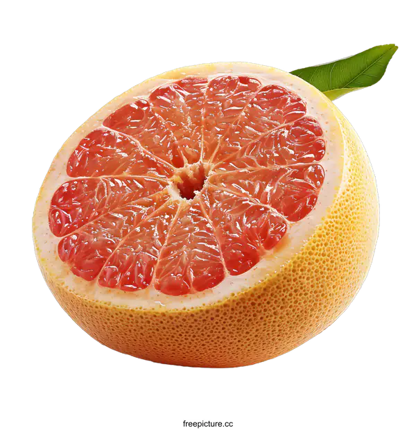 [Transparent Background PNG]Half a grapefruit on a white background