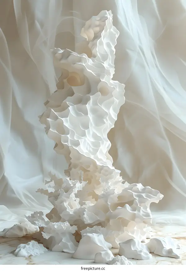 Delicate White Coral: A Fragile Beauty