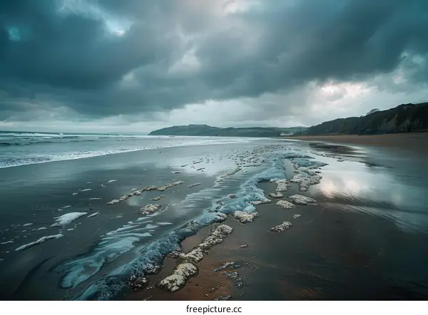 The tide pools left behind after the storm