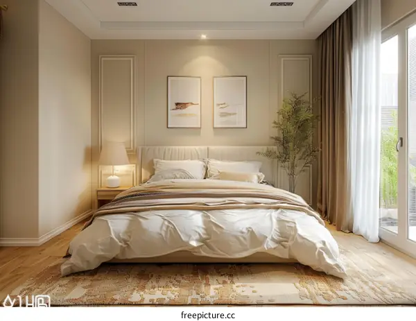 Simple and comfortable master bedroom design