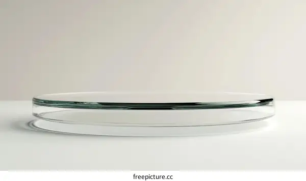 Transparent Glass Round Display Stand