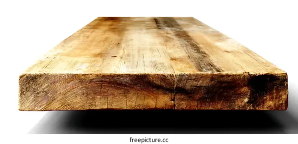 Rustic Wooden Plank Top View