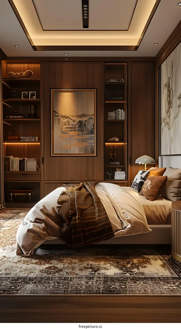 Wooden Custom Wardrobe的效果图