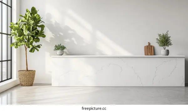 Modern Minimalist Interior Design Kitchen Countertop