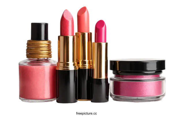 [Transparent Background PNG]Collection of Colorful Cosmetics