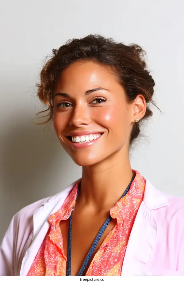 Portrait of a Smiling Woman