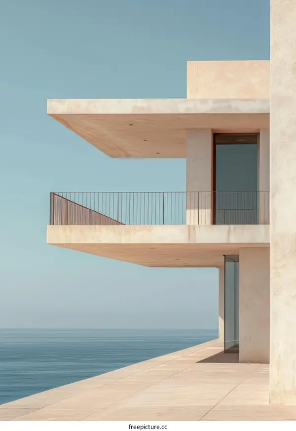 Modern Minimalist Villa with Ocean Views