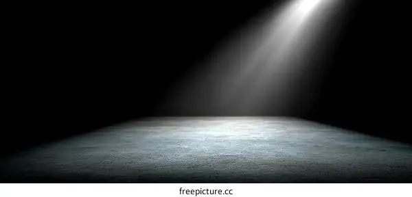 Empty Stage Spotlight Scene