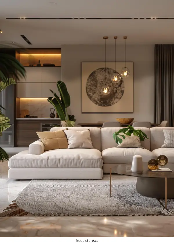 Cozy Minimalist Living Room Design with Stylish Decor