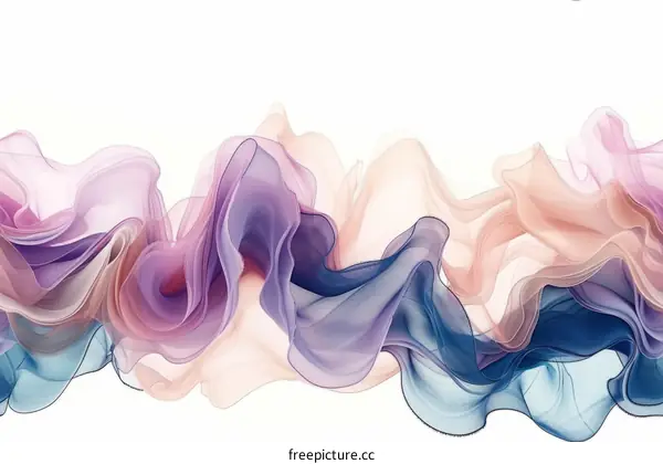 Colorful Wavy Gradient Pastel Abstract Background