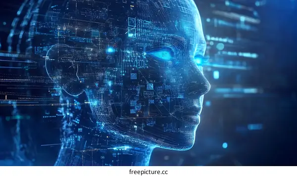 Digital Human Head with Algorithmic Data Streams