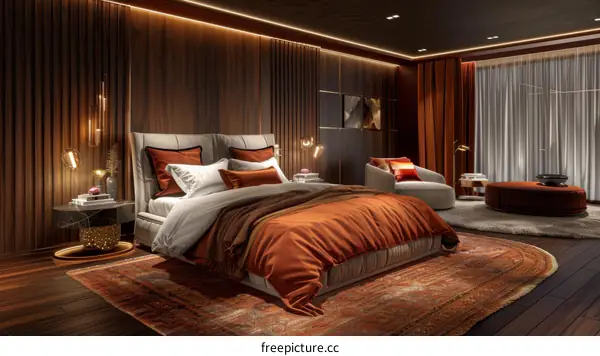 Modern luxury bedroom interior design