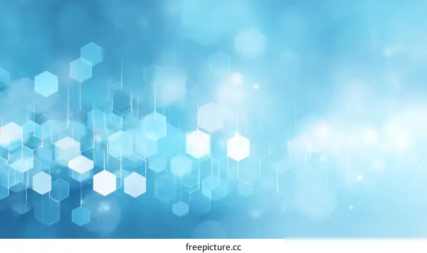 Abstract Blue Geometric Background Design