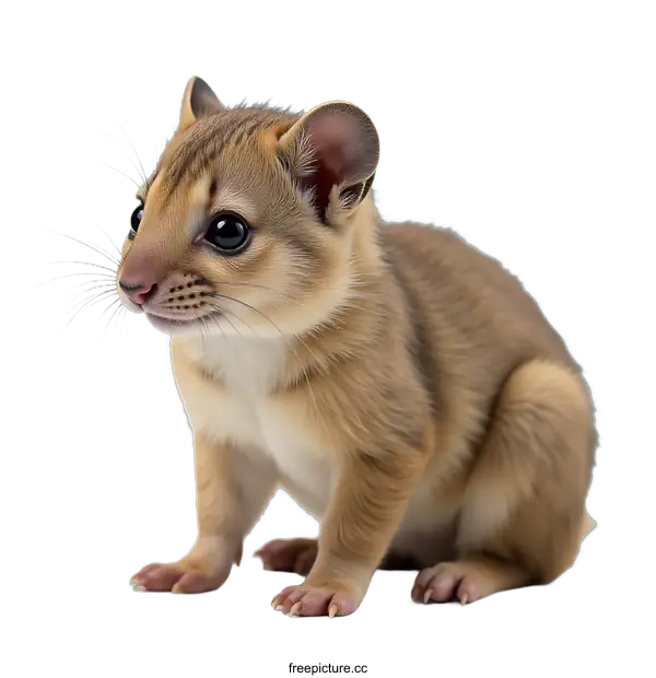 [Transparent Background PNG]Baby marsupial  Closeup Portrait