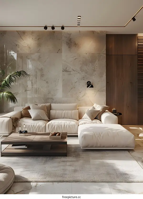 Modern minimalist living room