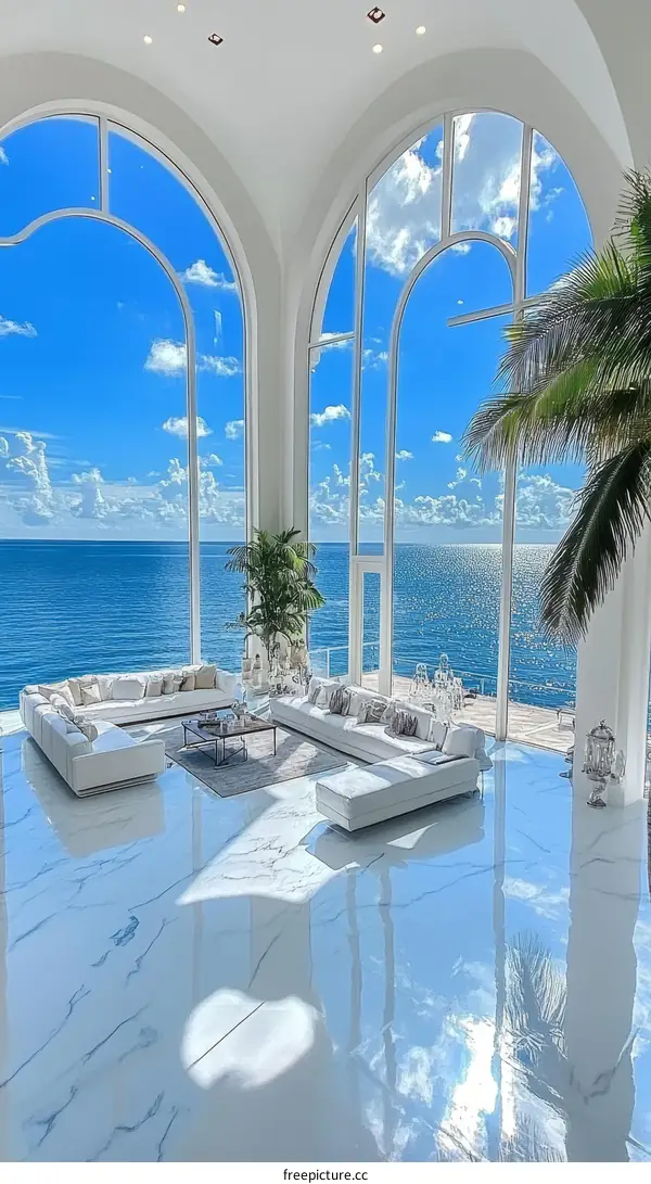 Modern Luxurious Coastal Living Room