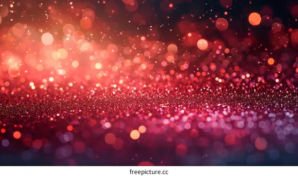 Red and pink glitter texture background with shiny sparkles