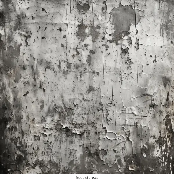 Black and White Aged Grunge Cracked Paint Texture