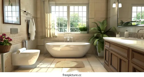 Elegant Classic Bathroom Interior Design