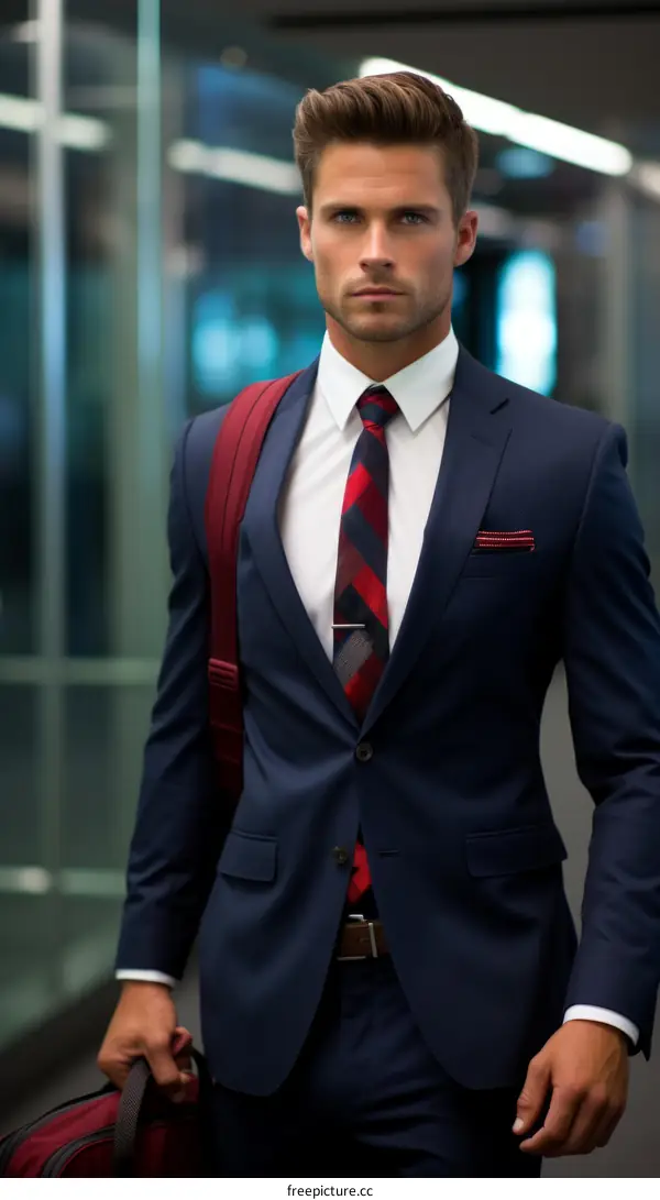 Young professional man in a suit