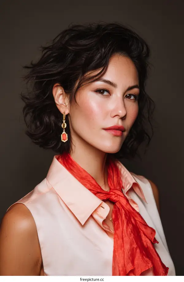Close-up Fashion Portrait of a Woman