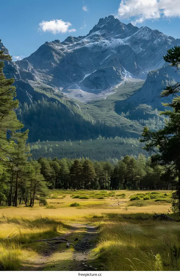 mountain valley meadow landscape