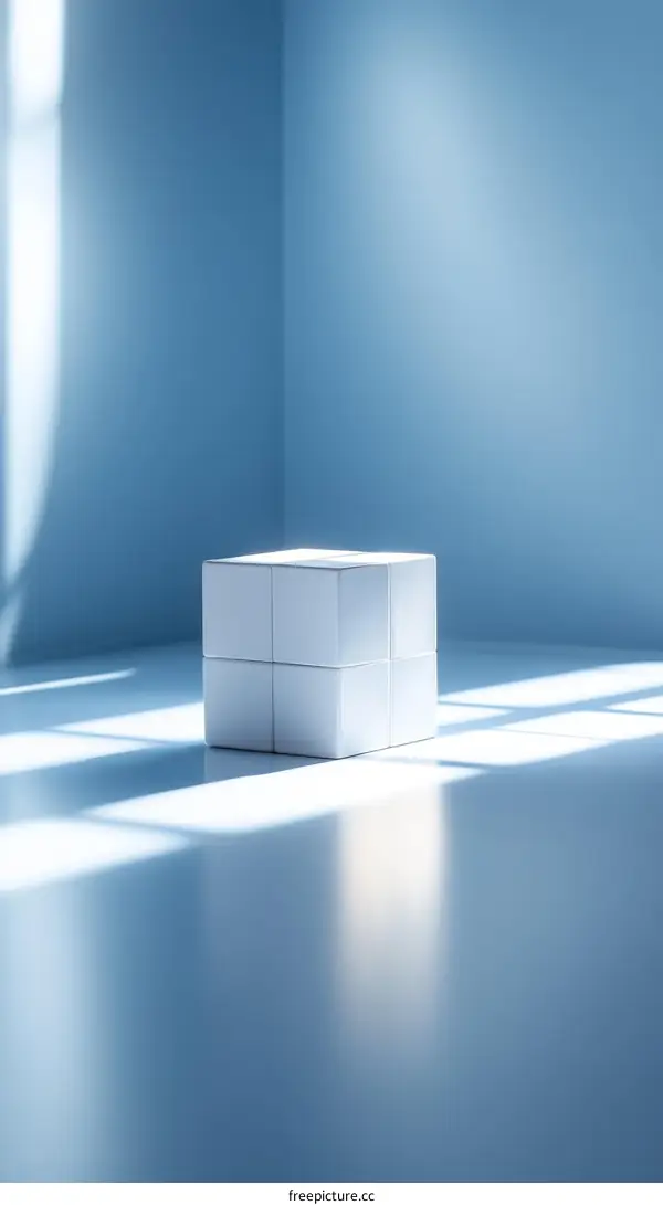 Modern Minimalist Abstract Display Cube