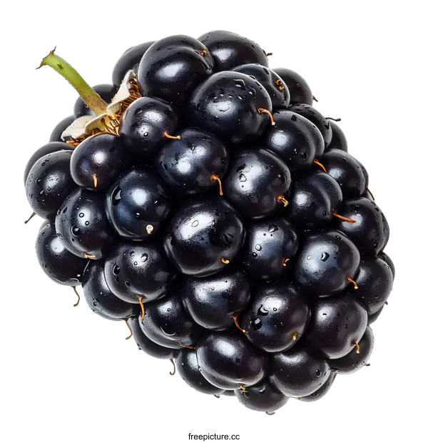 [Transparent Background PNG]A close-up image of a blackberry