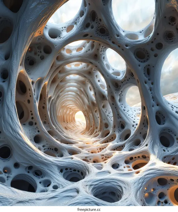 Surreal Organic Tunnel